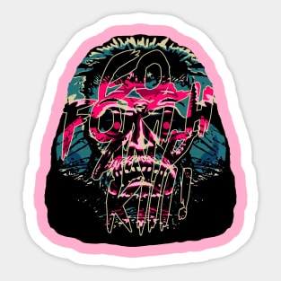 GO FORTH & KILL! Zardoz T-shirt Sticker